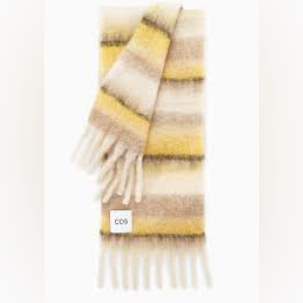 Authentic COS mohair blend oversized scarf EUC